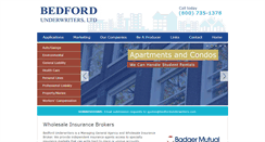 Desktop Screenshot of bedfordunderwriters.com